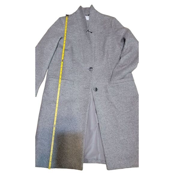 Old Navy Long Gray Pea Coat. Size M - Picture 6 of 6